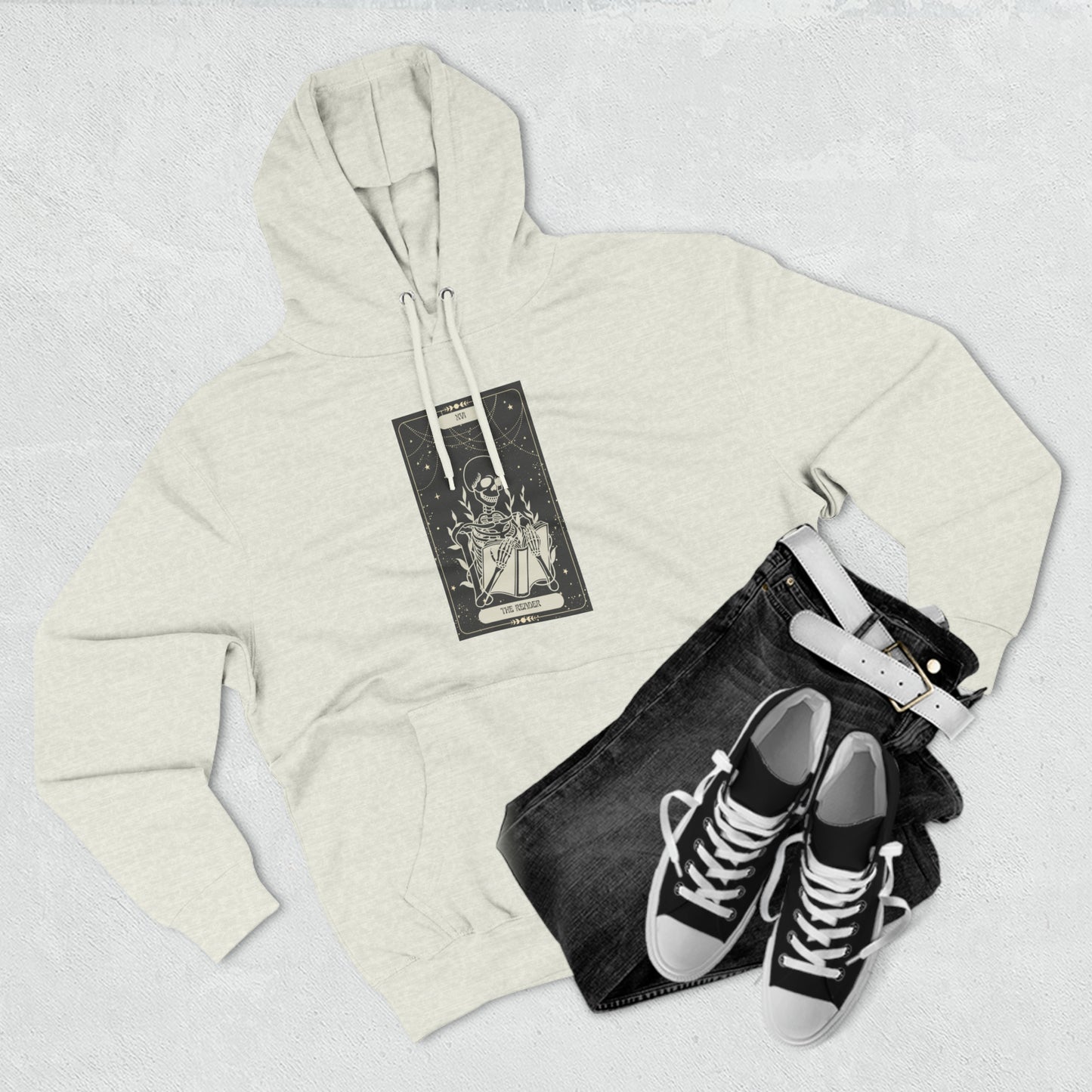 Three-Panel Fleece Hoodie